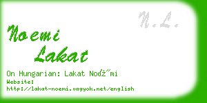 noemi lakat business card